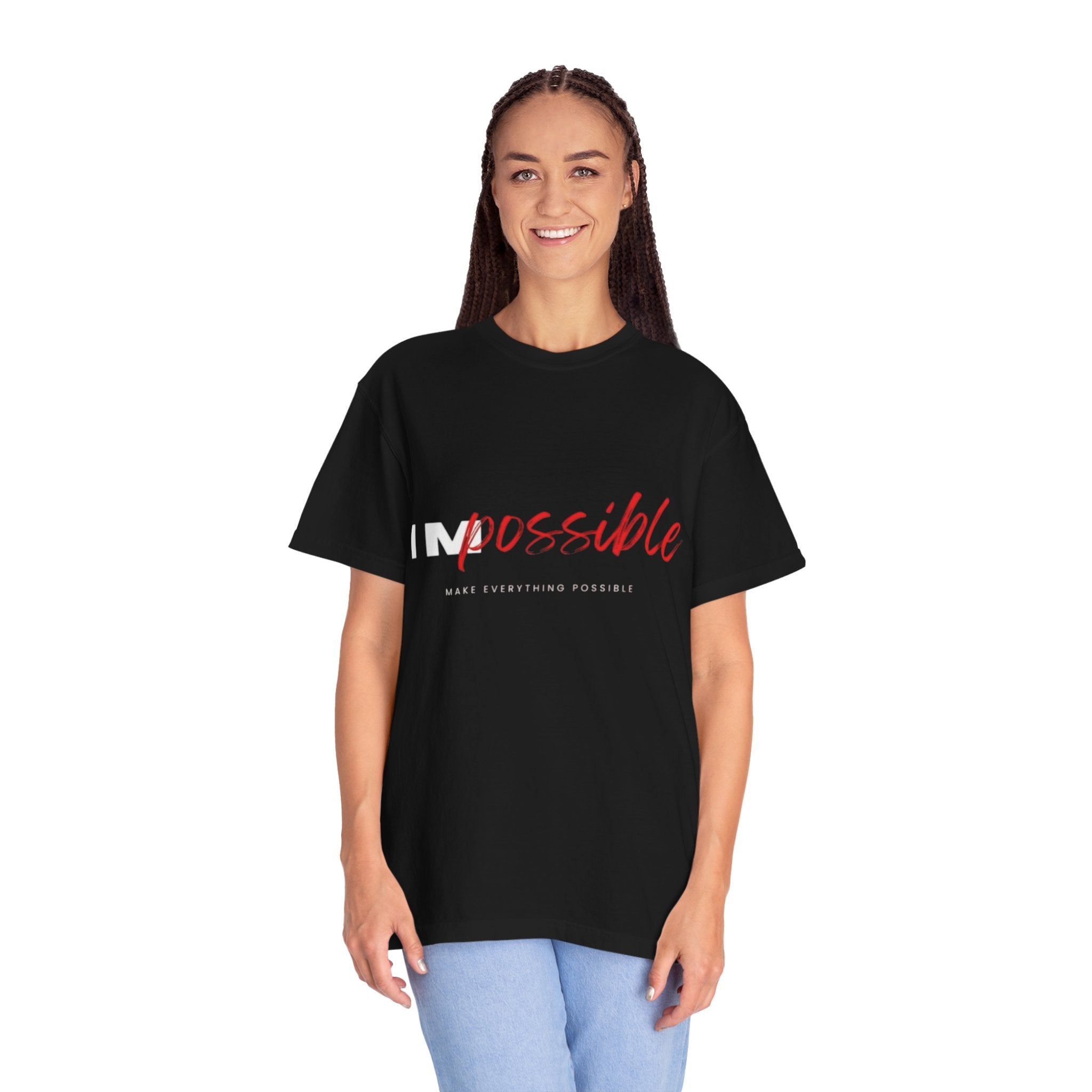 Impossible / Possible Motivational T‑Shirt — 'Make Everything Possible' Graphic Tee