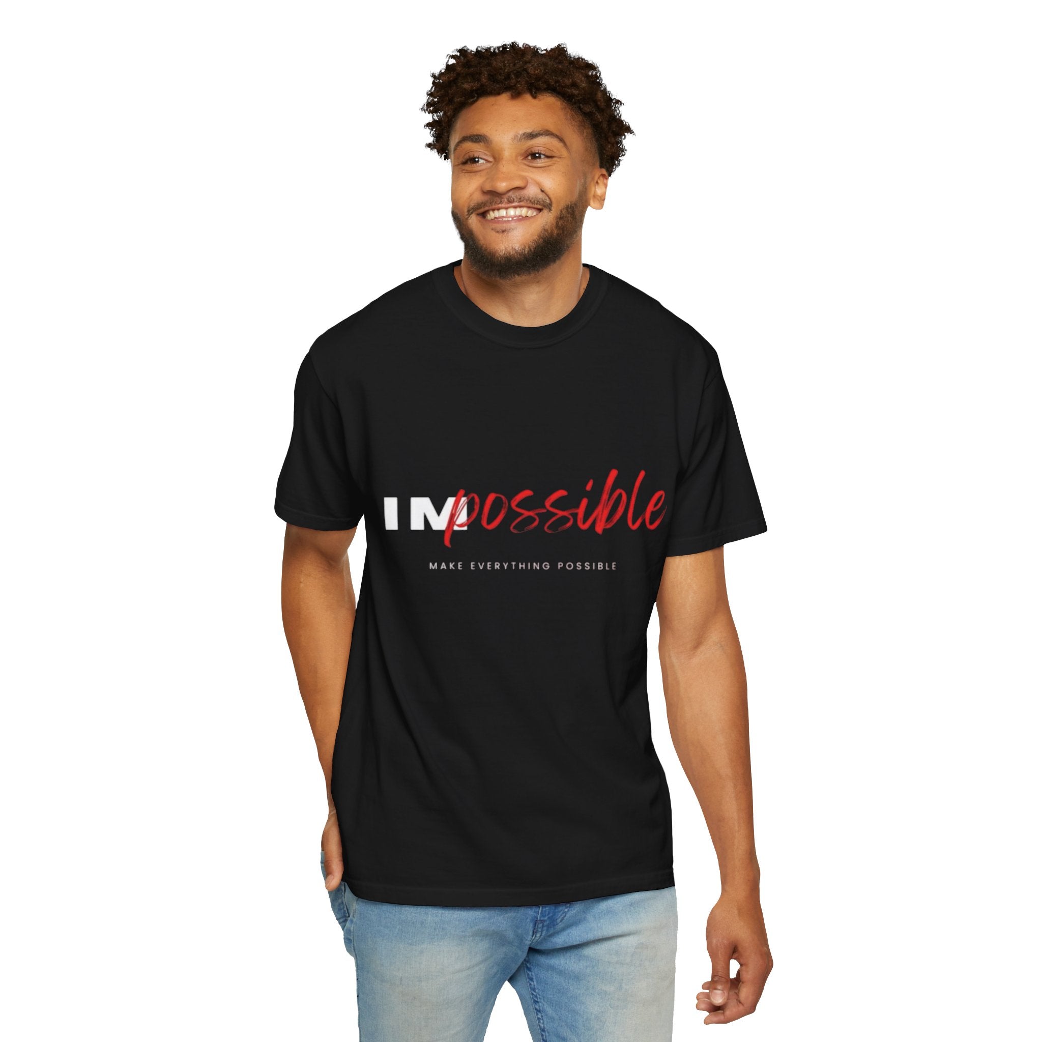 Impossible / Possible Motivational T‑Shirt — 'Make Everything Possible' Graphic Tee